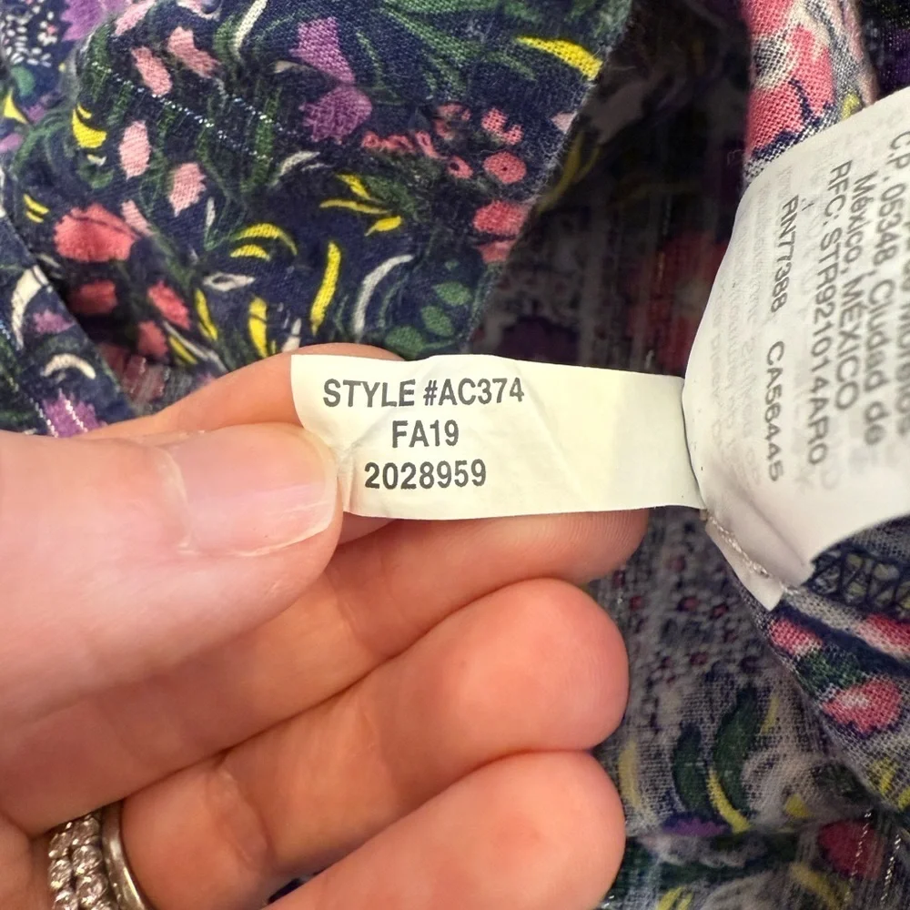 J.Crew Crewcuts girls long sleeve floral top size 8